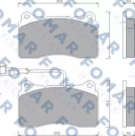 FOMAR FRICTION fo672981 -  Комплект тормозных колодок, дисковый тормоз